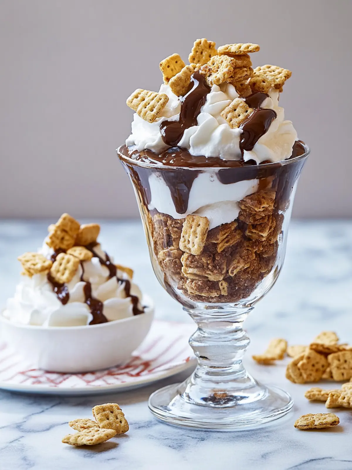 Indulge in Hot Fudge Golden Grahams Parfait Bliss 4 Hot Fudge Golden Grahams Parfait