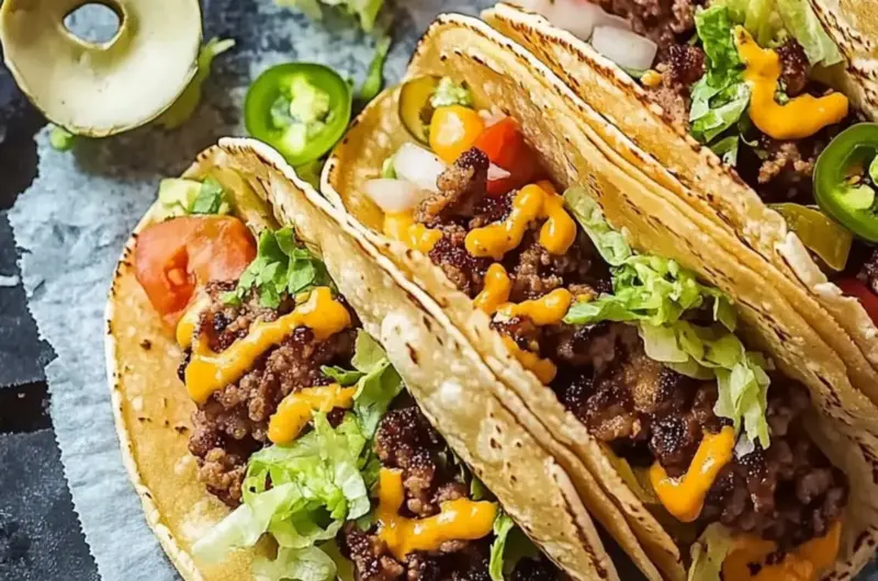 Smash Burger Tacos