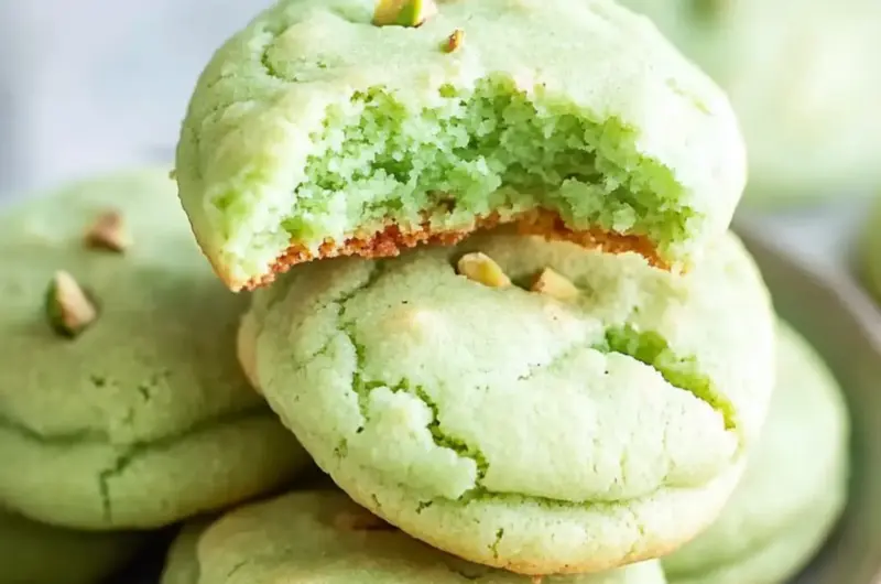 Pistachio Pudding Cookies
