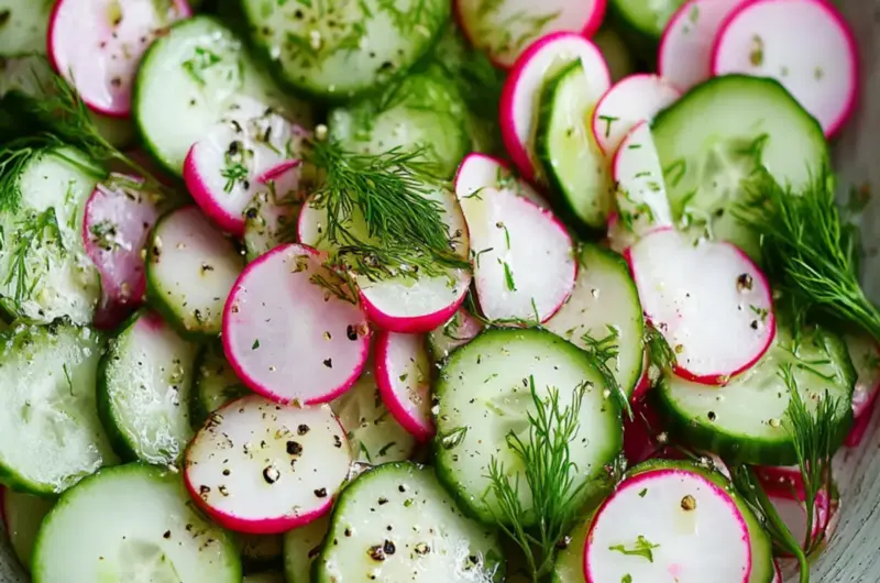 Dill Delight Radish and Cucumber Salad