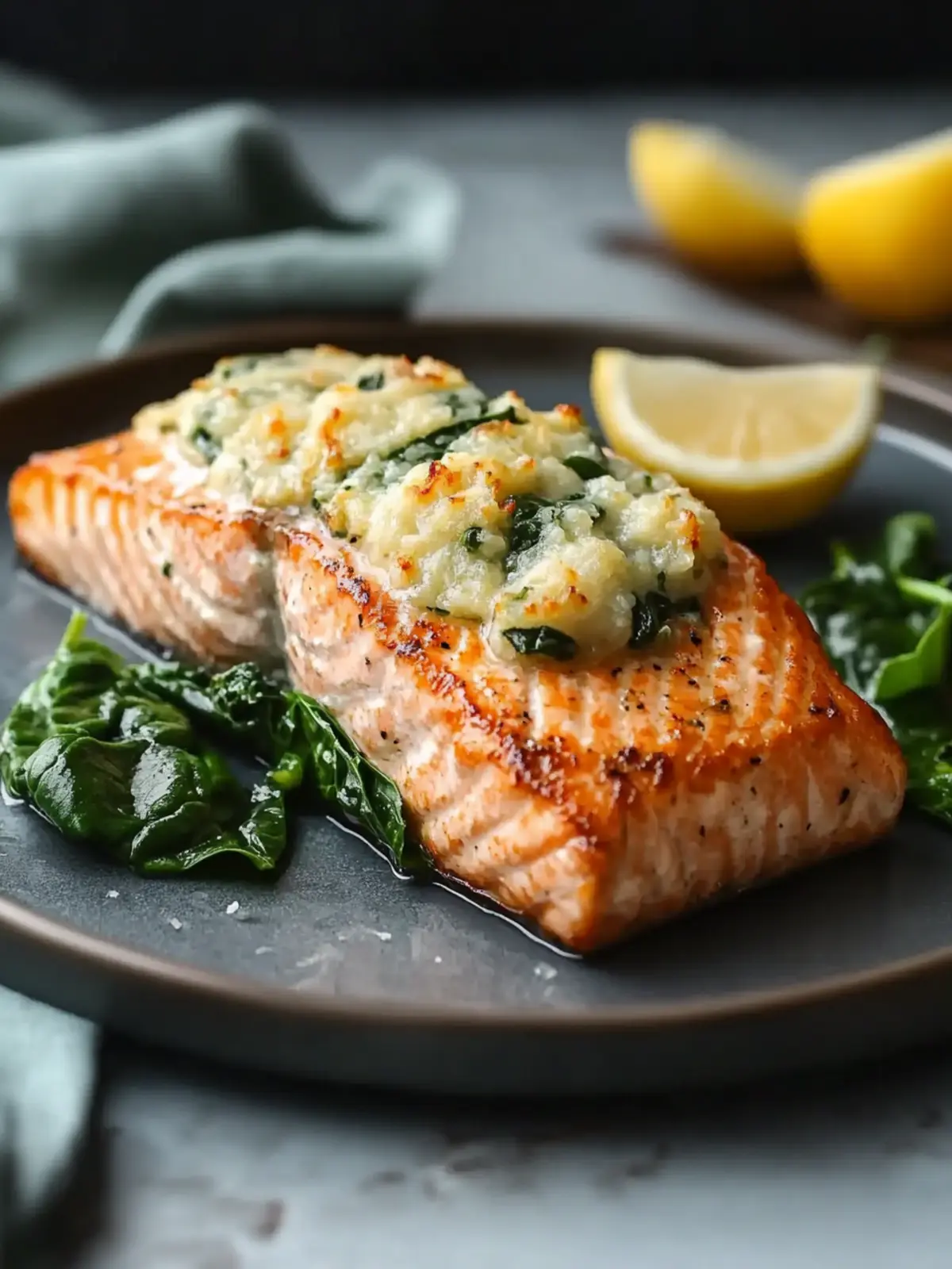Stuffed Salmon with Spinach: A Simple Family Favorite Recipe 5 Stuffed Salmon with Spinach