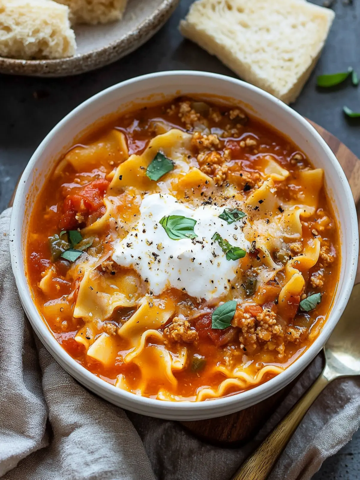 Hearty Lasagna Soup: Easy Comfort in One Pot Delight 2 Lasagna Soup