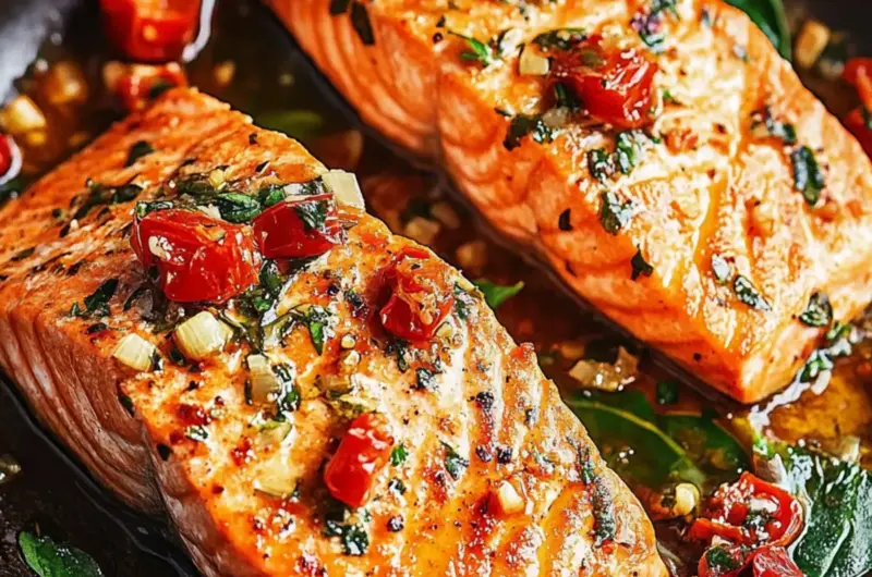 Tuscan Garlic Salmon