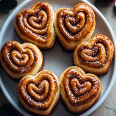 Heart Shaped Cinnamon Rolls that Will Melt Your Heart 9 Heart Shaped Cinnamon Rolls