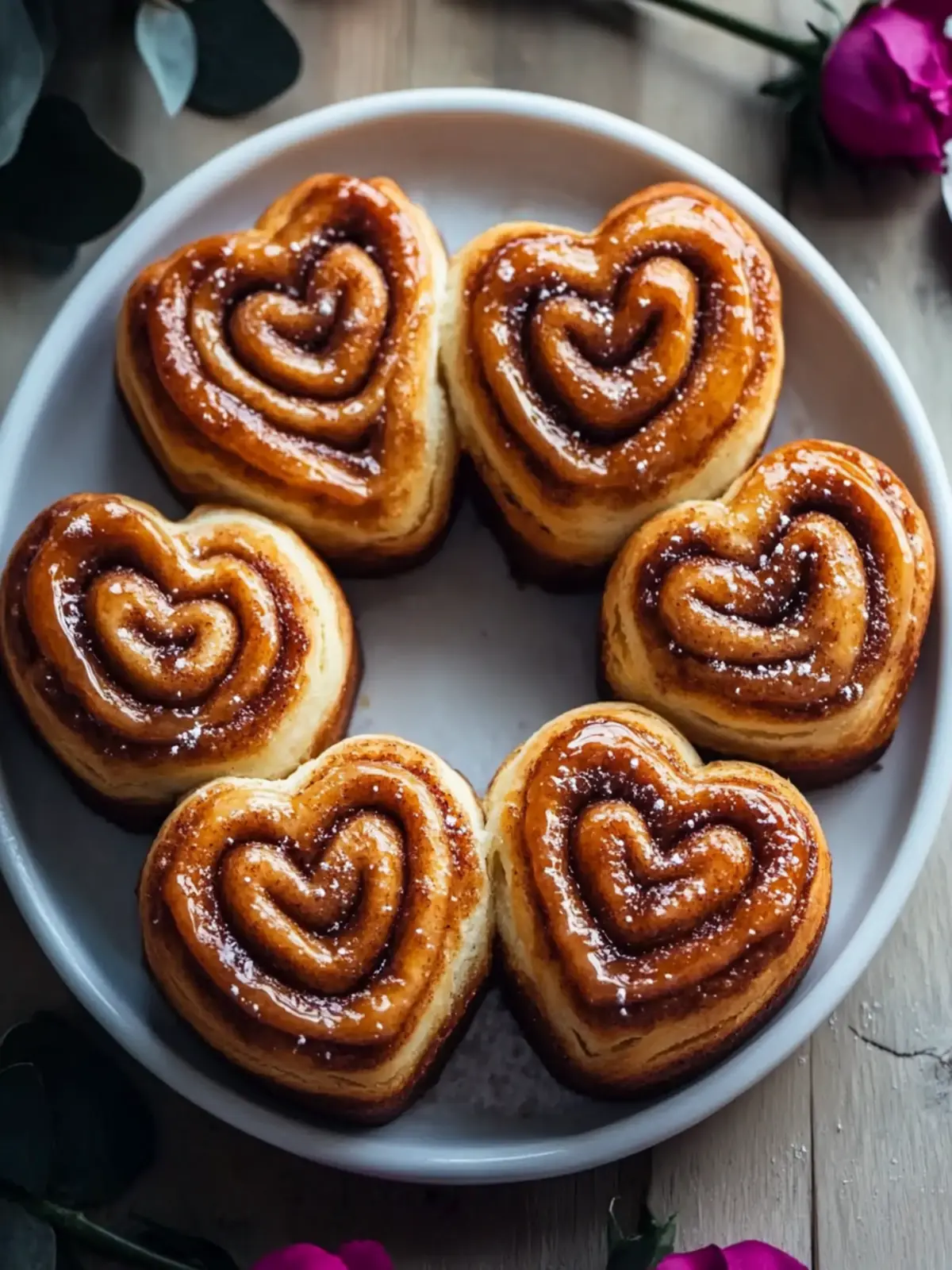 Heart Shaped Cinnamon Rolls that Will Melt Your Heart 5 Heart Shaped Cinnamon Rolls