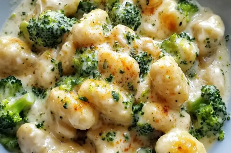 Creamy Chicken and Broccoli Gnocchi