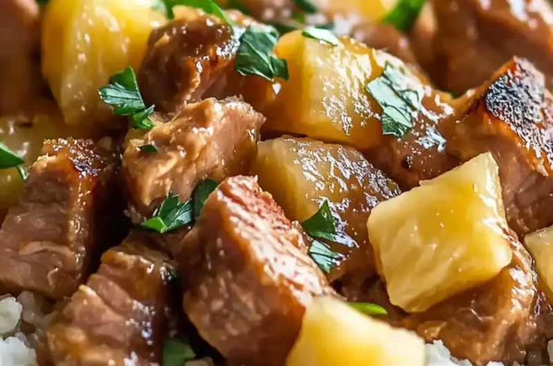 Slow Cooker Pineapple Pork
