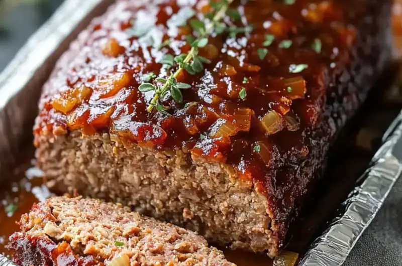 Tender Onion Soup Meatloaf