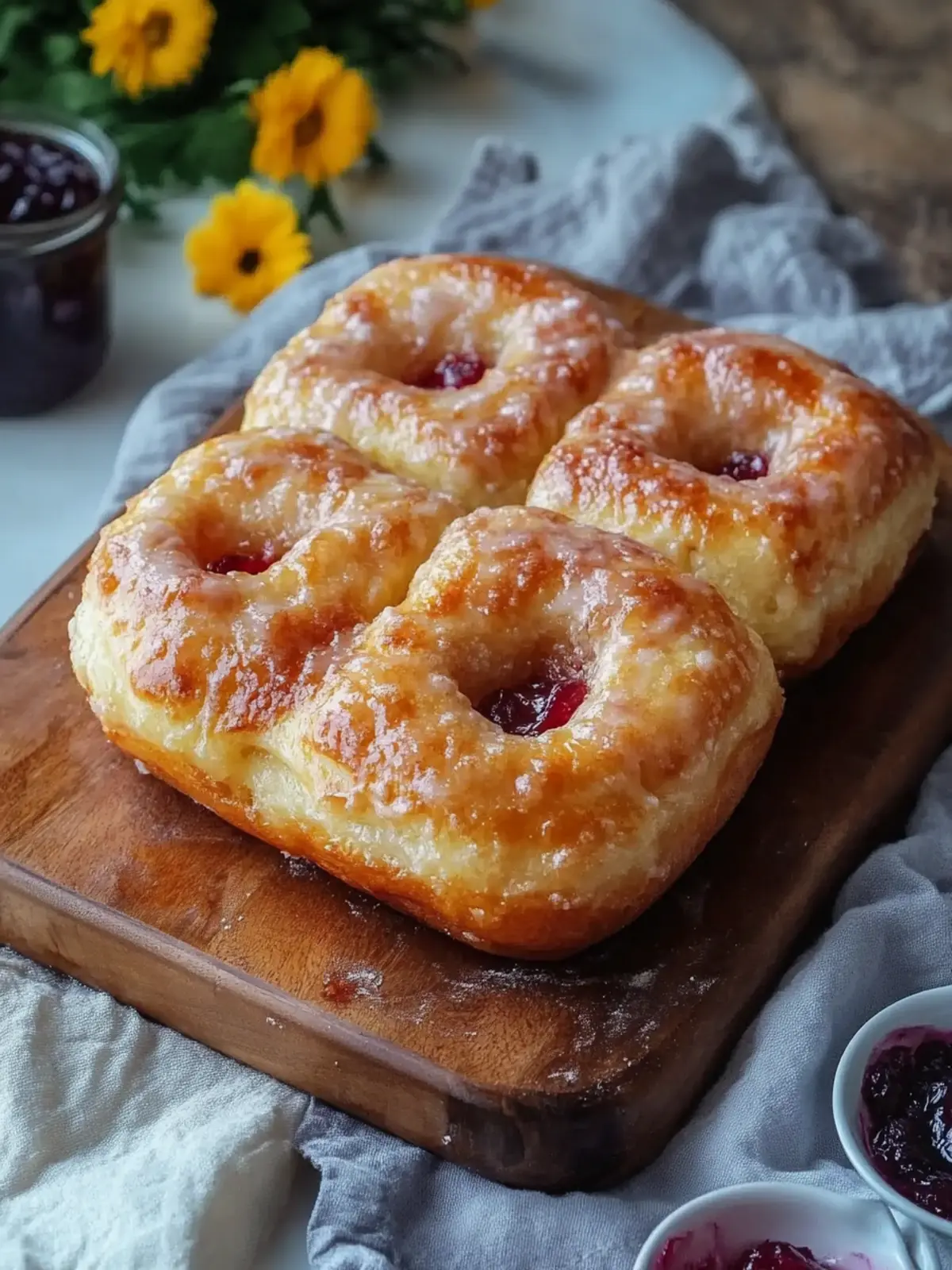 Jam Donut Focaccia: The Sweetest Weekend Treat You’ll Love 2 Jam Donut Focaccia
