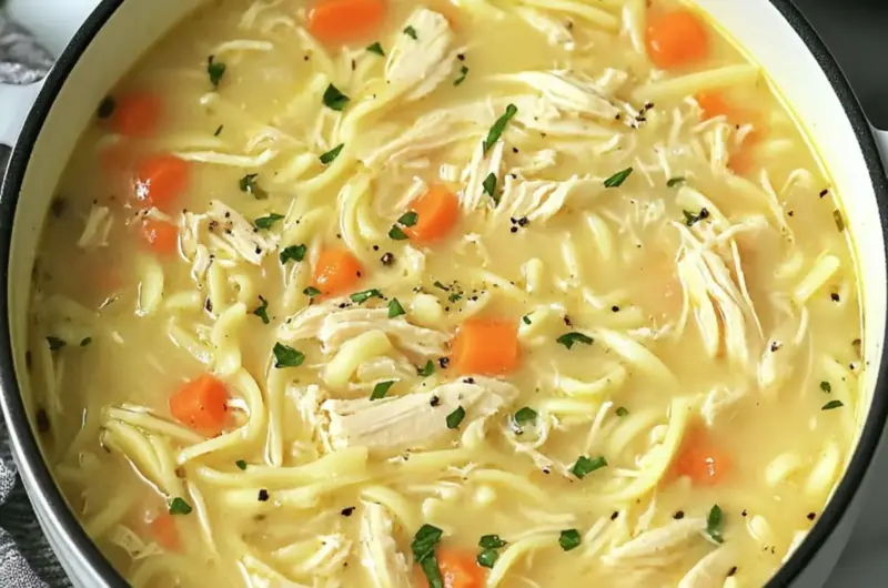 Crack Chicken Noodle Soup