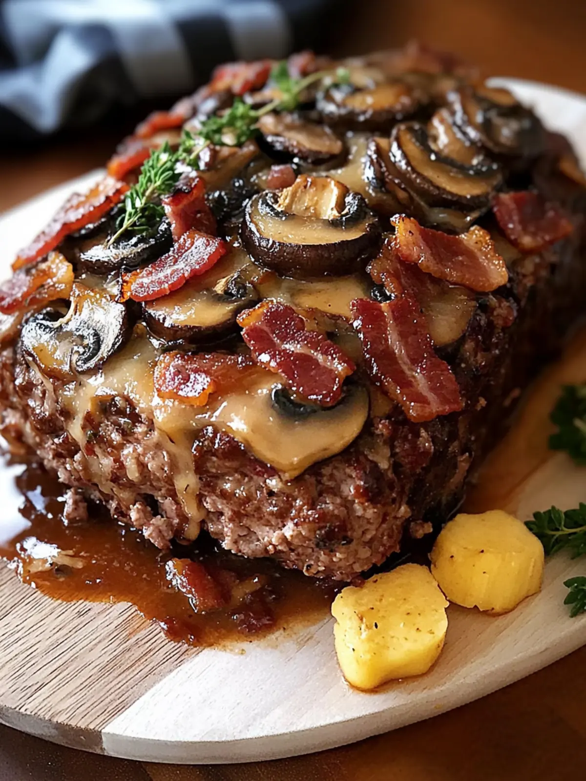 Delicious Swiss Bacon Mushroom Meatloaf for Cozy Dinners 5 Swiss Bacon Mushroom Meatloaf