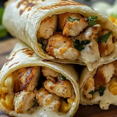Cheesy Garlic Chicken Wraps in 23 Minutes Flat 9 Cheesy Garlic Chicken Wraps