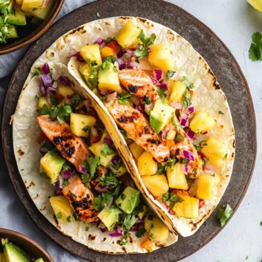 Flavorful Salmon Tacos with Pineapple Avocado Salsa Bliss 9 Salmon Tacos & Pineapple Avocado Salsa