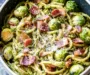 Brussels Sprouts and Bacon Pesto Pasta: Quick & Irresistible Delight