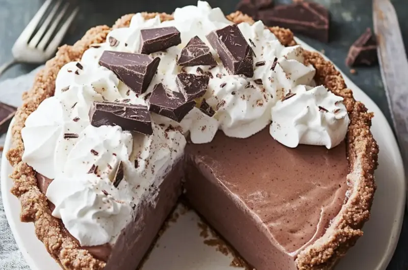 Hot Chocolate Ice Box Pie