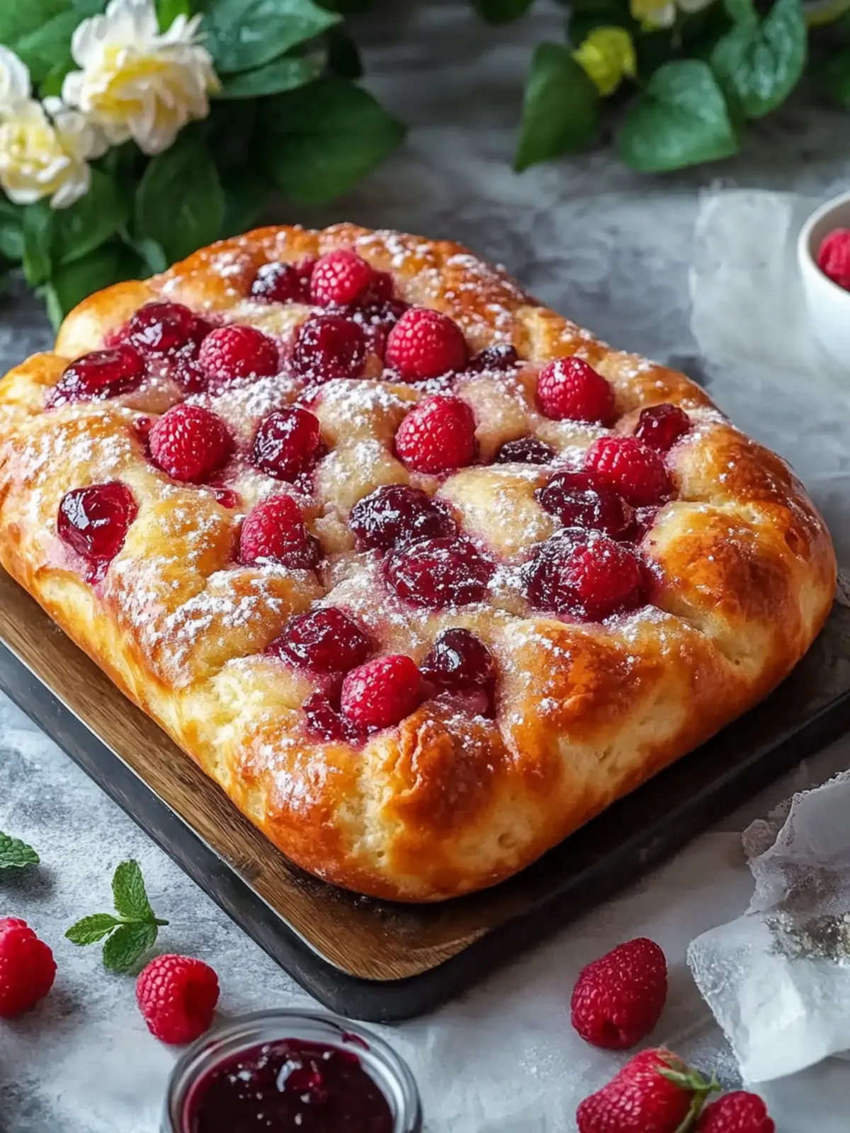 Jam Donut Focaccia: The Sweetest Weekend Treat You’ll Love 5 Jam Donut Focaccia