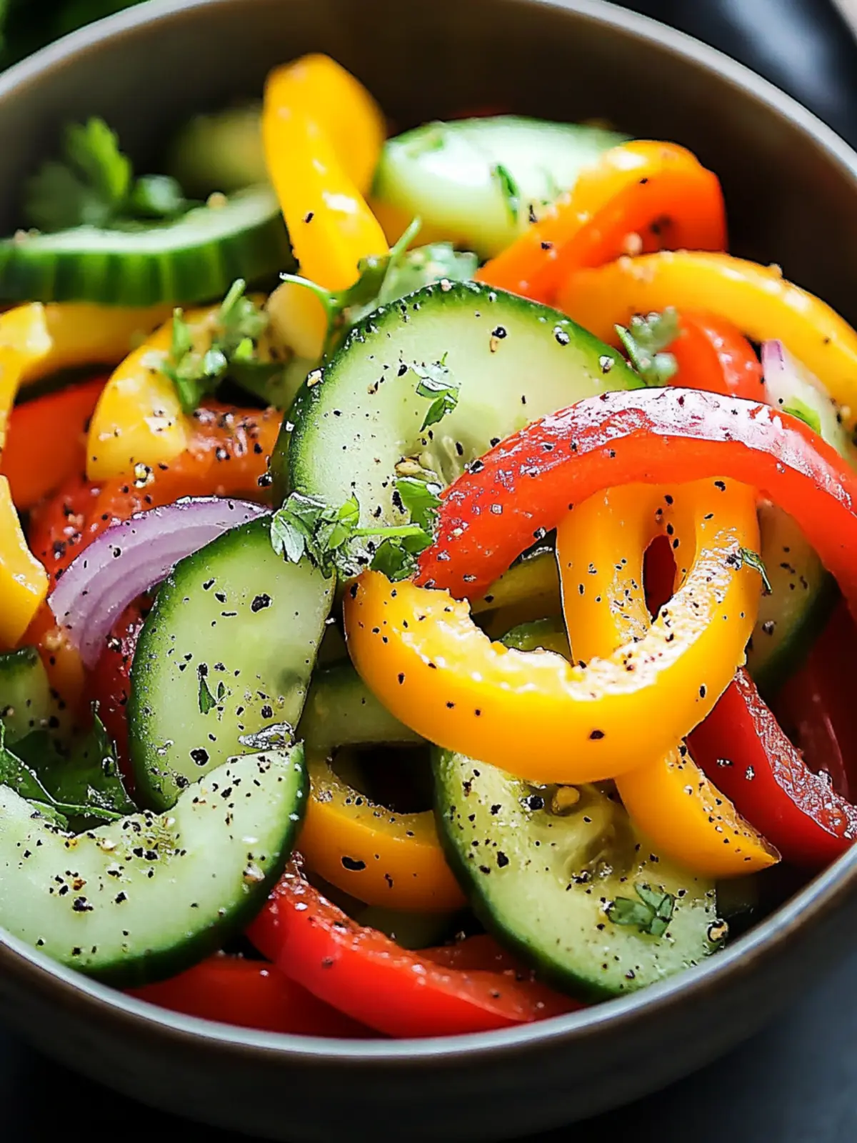 Cucumber Sweet Pepper Salad: Quick, Colorful, and Delicious 2 Cucumber Sweet Pepper Salad
