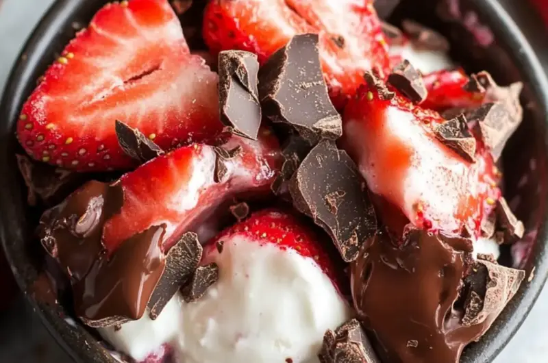 Chocolate Strawberry Yogurt Clusters