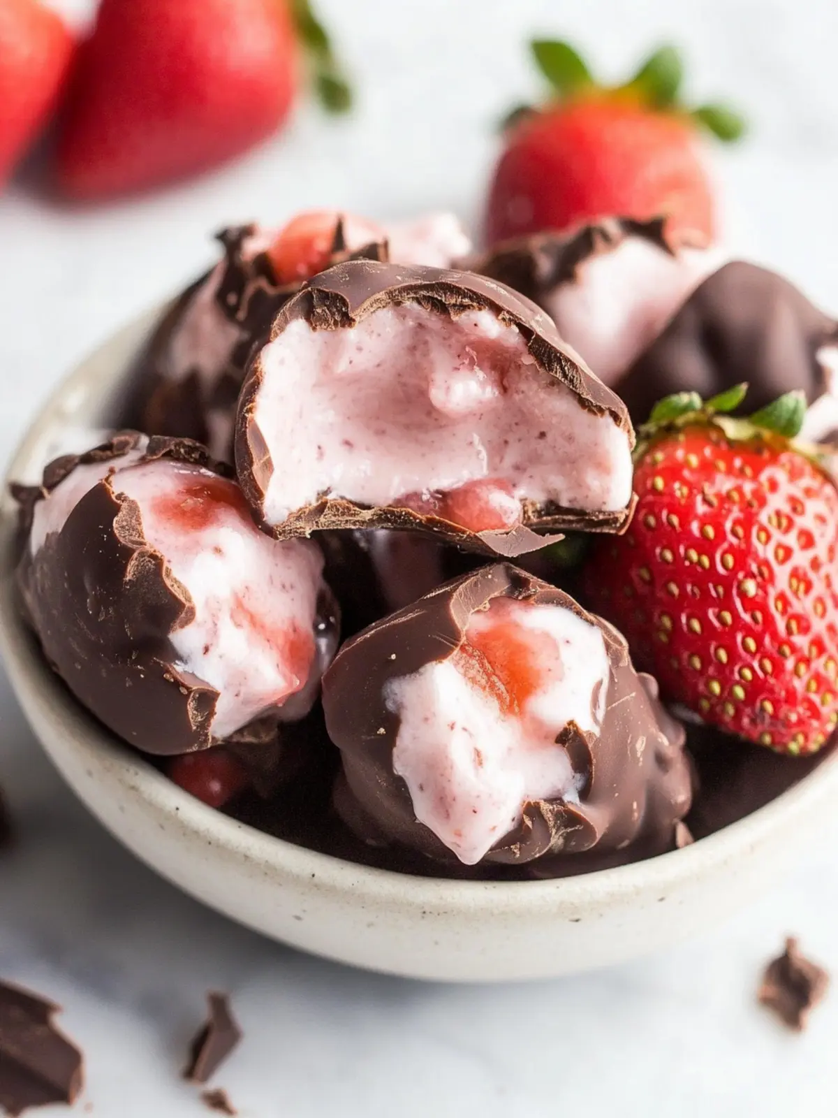 Decadent Chocolate Strawberry Yogurt Clusters You'll Love 4 Chocolate Strawberry Yogurt Clusters