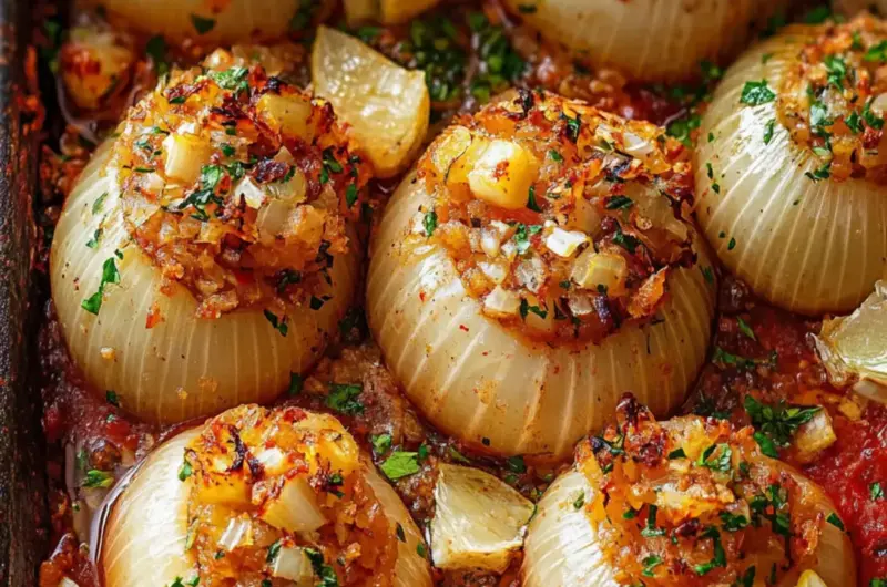 Middle Eastern Stuffed Onions