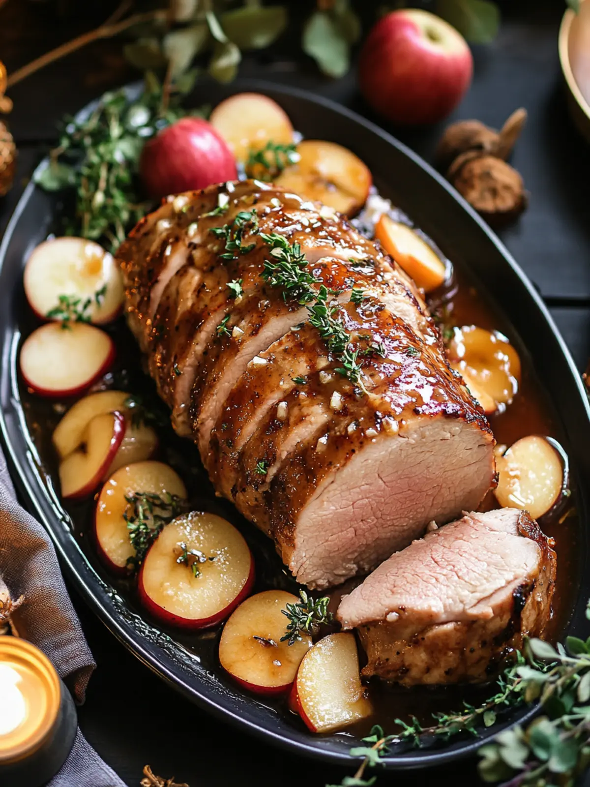 Pork Tenderloin with Apple Cider Glaze: A Cozy Dinner Delight 3 Pork Tenderloin with Apple Cider Glaze