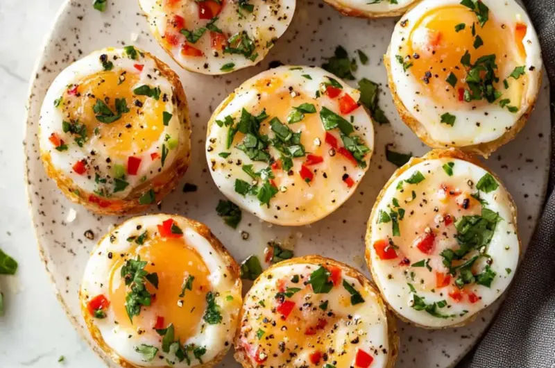 Egg White Bites with Red Pepper