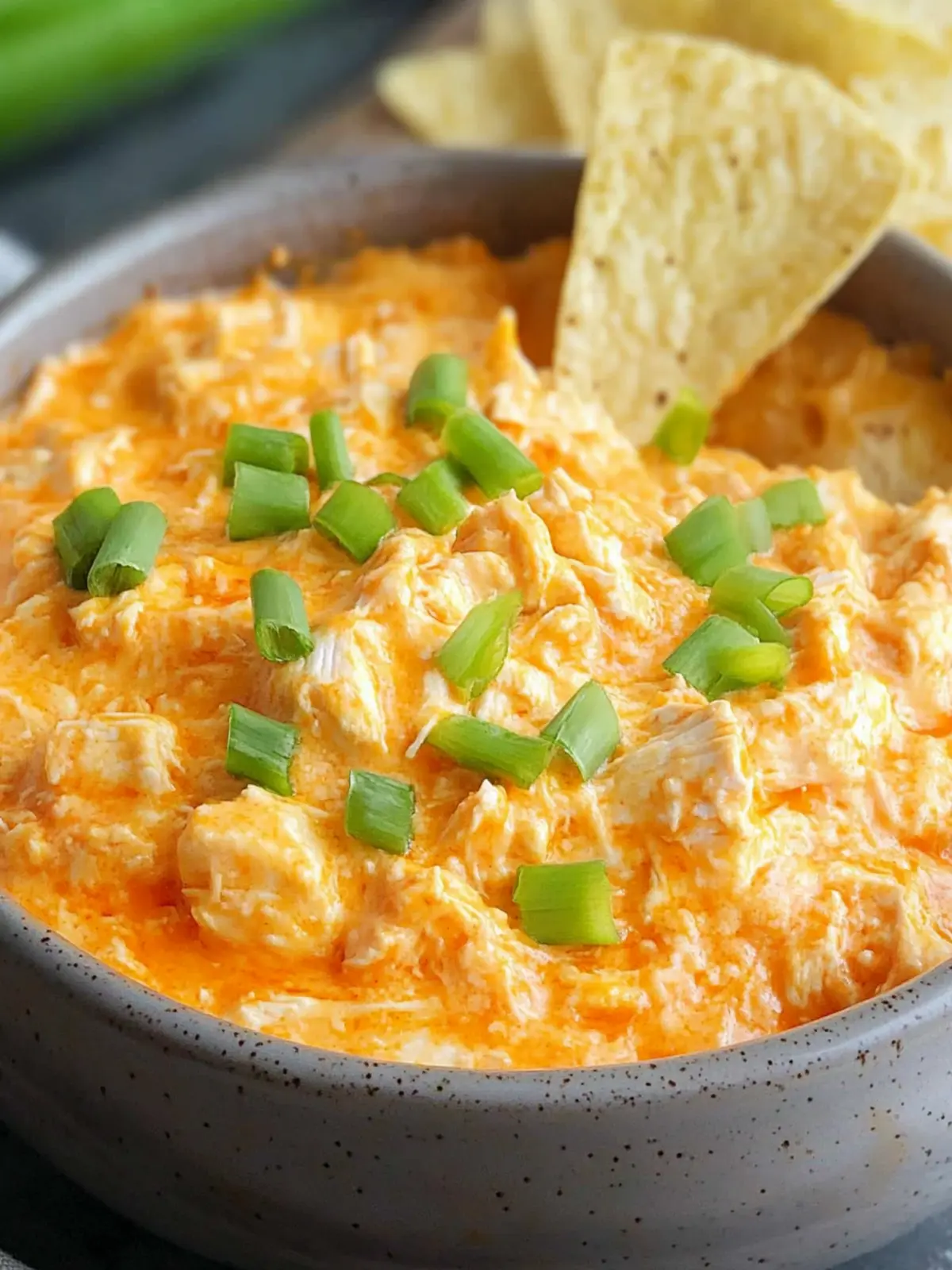 Creamy Buffalo Chicken Dip in a Crock Pot - Your Party Essential 4 Buffalo Chicken Dip in a Crock Pot