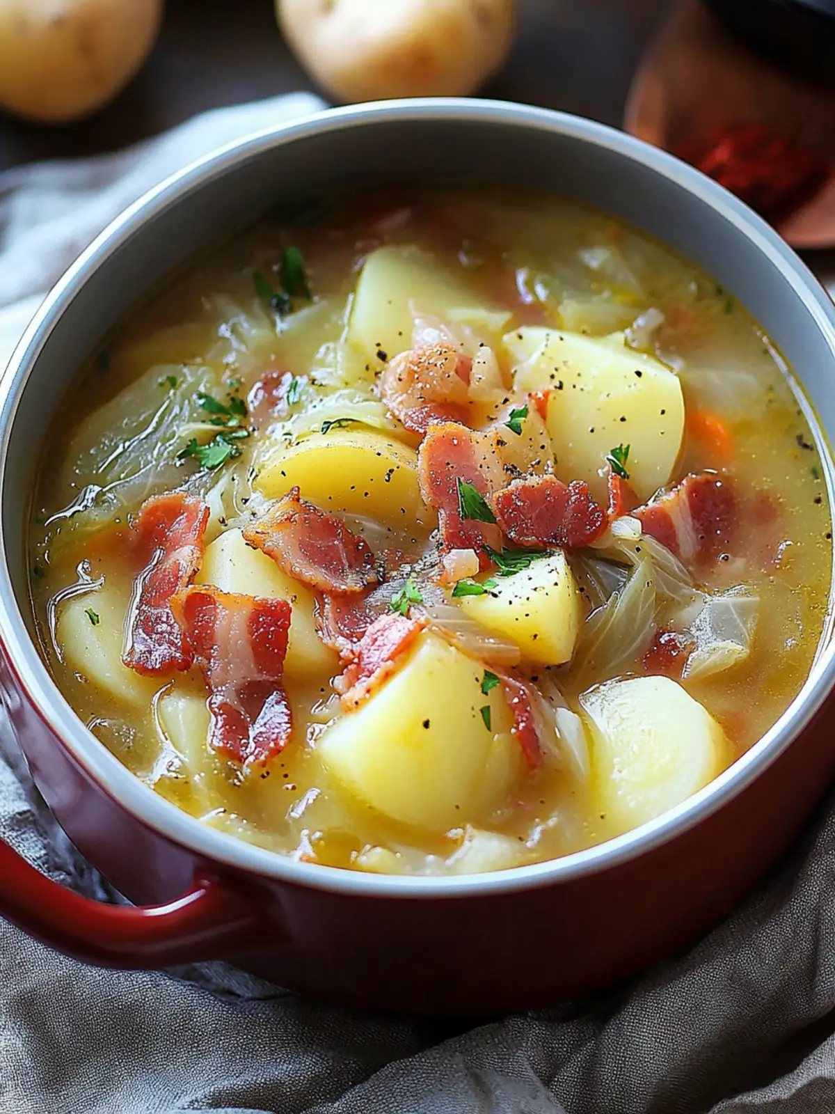 Warm Up with Cozy Irish Bacon, Cabbage, and Potato Soup 3 Irish Bacon, Cabbage, and Potato Soup