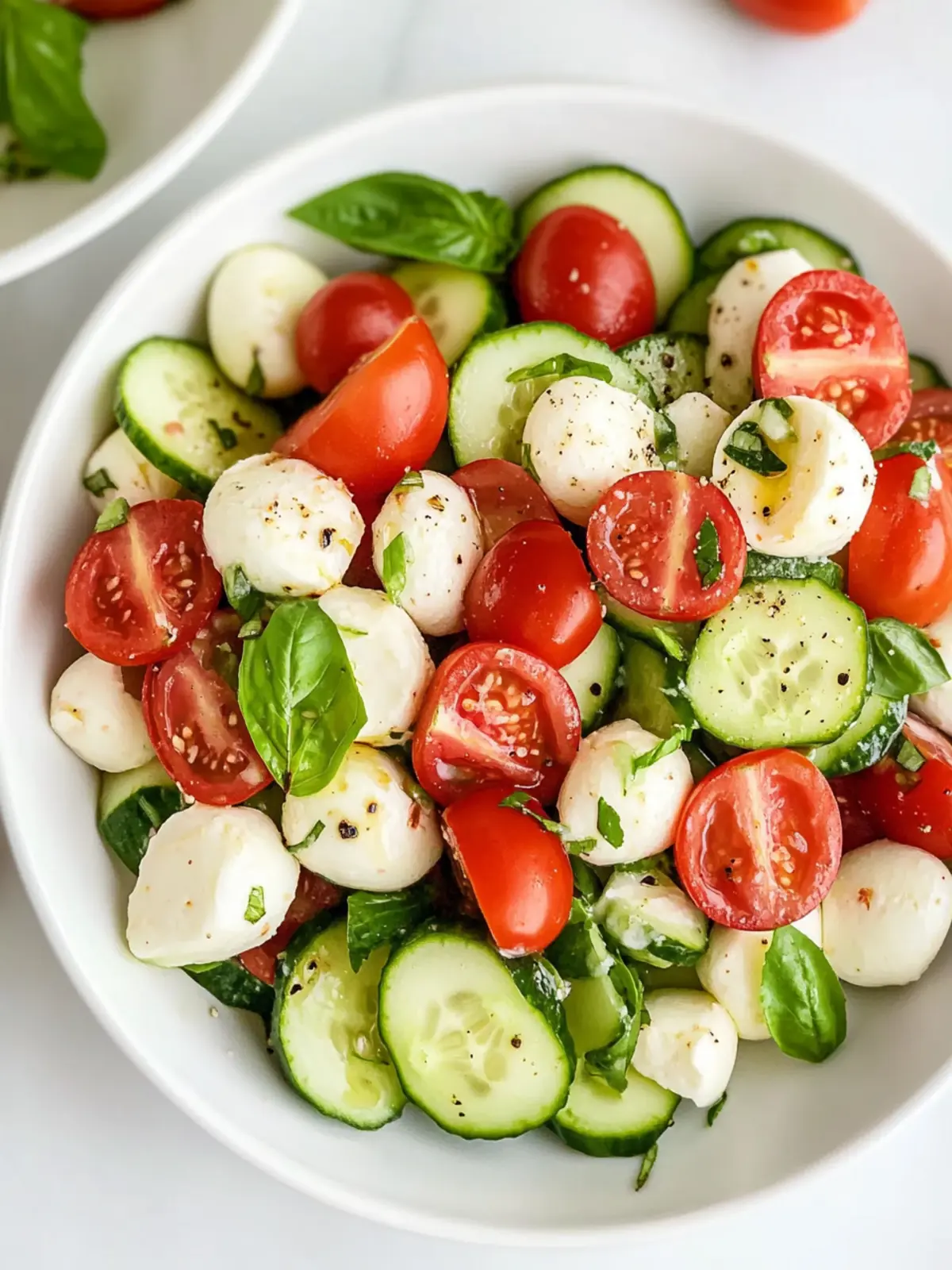 Crisp Cucumber Caprese Salad: Refreshing Summer Perfection 4 Cucumber Caprese Salad