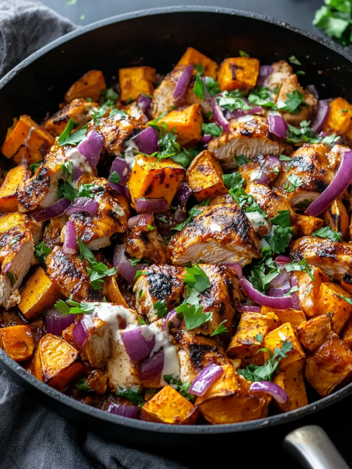 Savory BBQ Chicken Sweet Potato Skillet for Cozy Nights 5 BBQ Chicken Sweet Potato Skillet