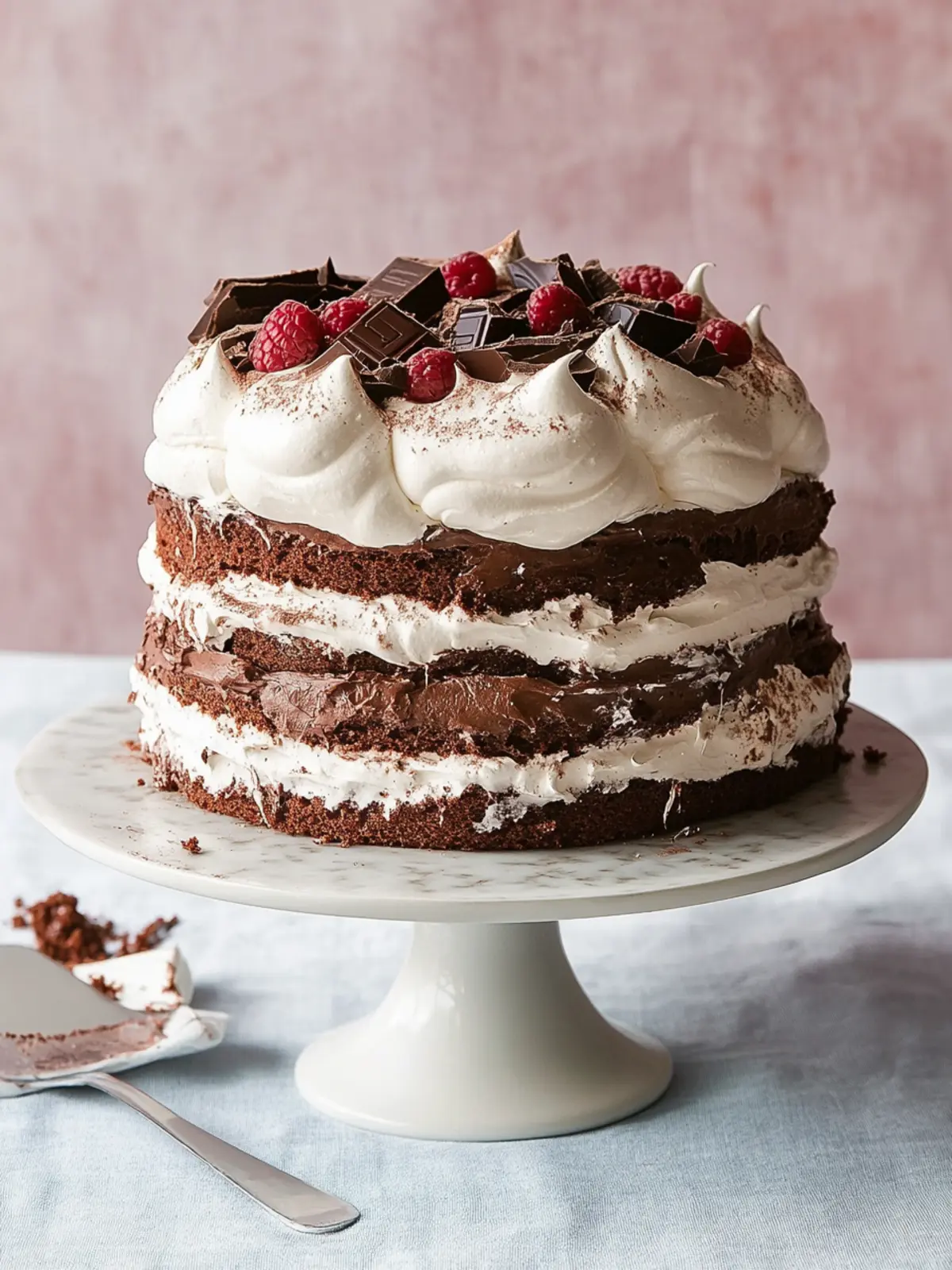 Chocolate Meringue Layer Cake: Light, Decadent Bliss Awaits 4 Chocolate Meringue Layer Cake