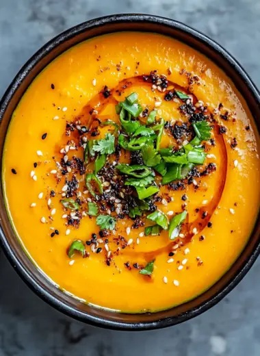 Spicy Miso Carrot Soup