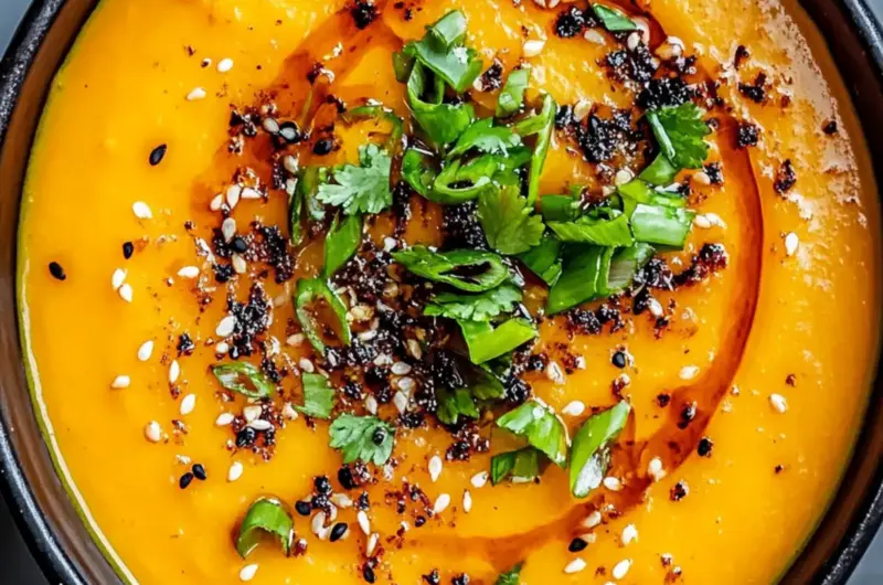 Spicy Miso Carrot Soup