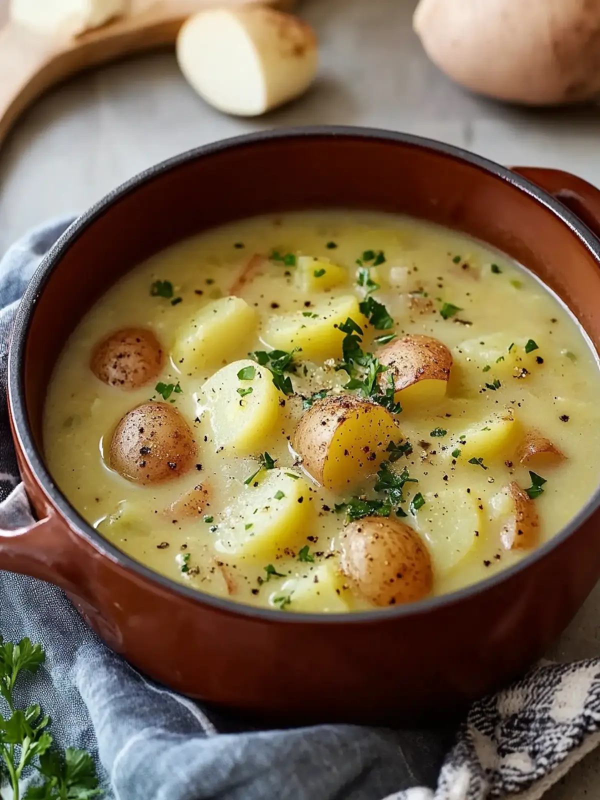 Creamy German Potato Soup Loaded with Smoky Sausage 4 German Potato Soup