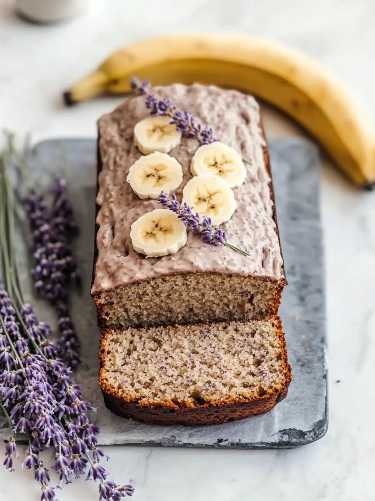Lavender Banana Bread: A Floral Twist on Classic Delight 2 Lavender Banana Bread