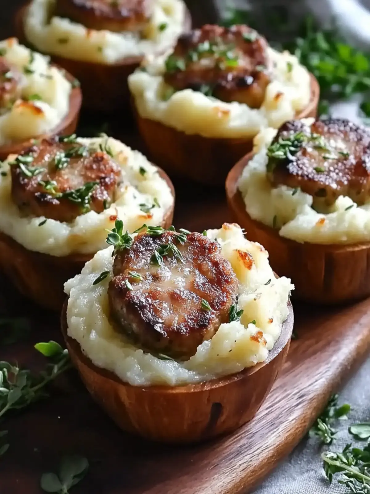 Crispy Irish Bangers & Mash Cups for Cozy Gatherings 3 Irish Bangers & Mash Cups
