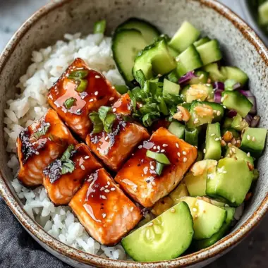 Savory Honey Glazed Salmon Bowl Ready in 30 Minutes 10 Honey Glazed Salmon Bowl