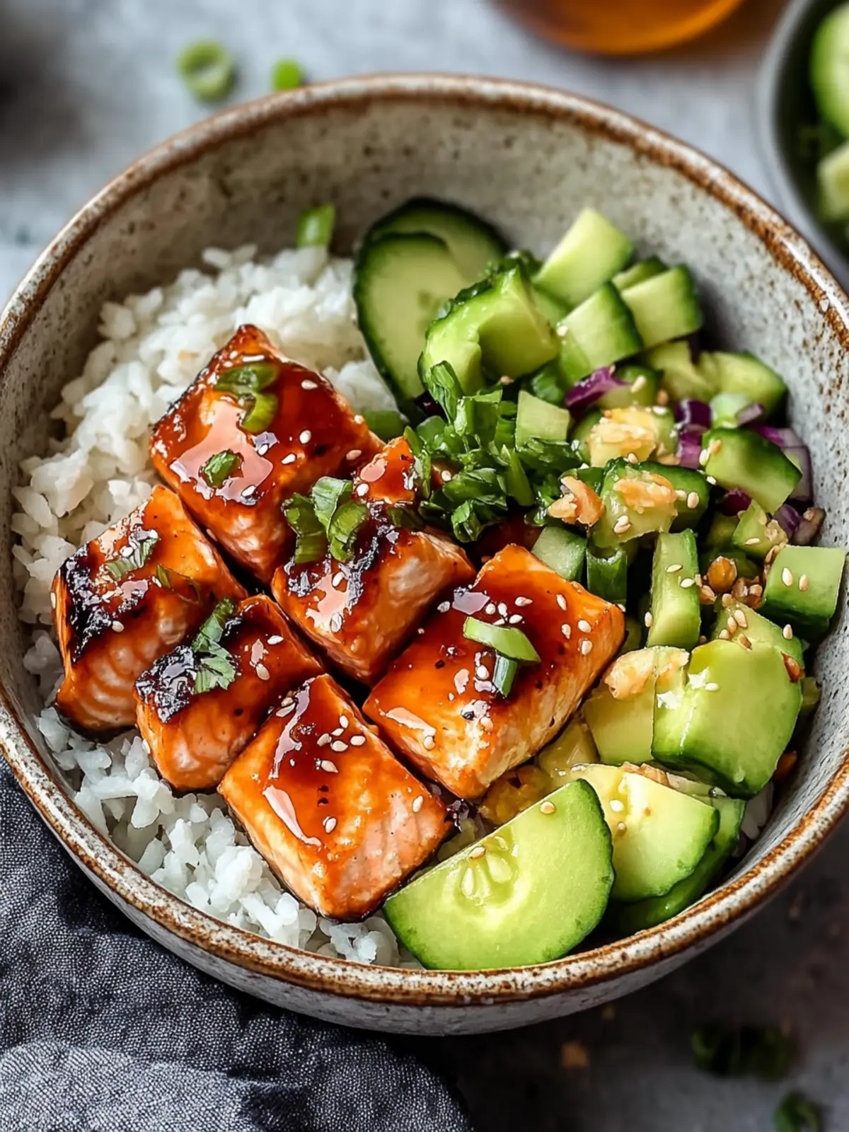 Savory Honey Glazed Salmon Bowl Ready in 30 Minutes 5 Honey Glazed Salmon Bowl