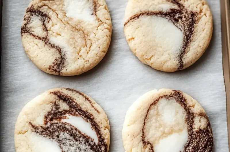 Vietnamese Coffee Marble Cookies
