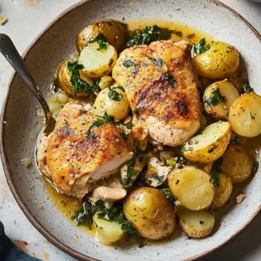 Savory Chicken and Potatoes in Garlic Parmesan Bliss 10 Chicken and Potatoes