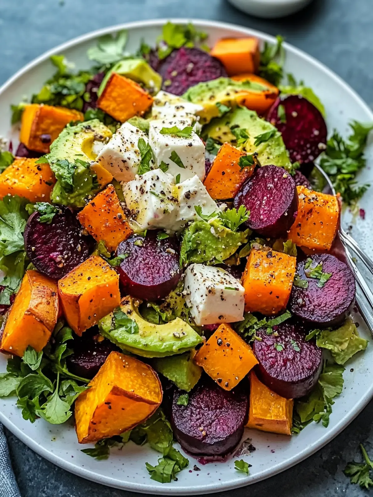 Roasted Beet, Sweet Potato & Avocado Salad for Vibrant Health 4 Roasted Beet, Sweet Potato & Avocado Salad