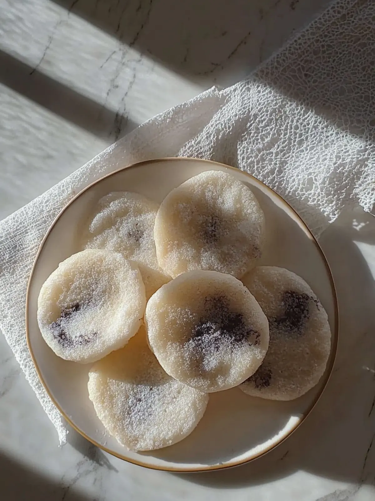 Chewy Glutinous Rice Cakes with Nutty Black Sesame Filling 2 Glutinous Rice Cakes