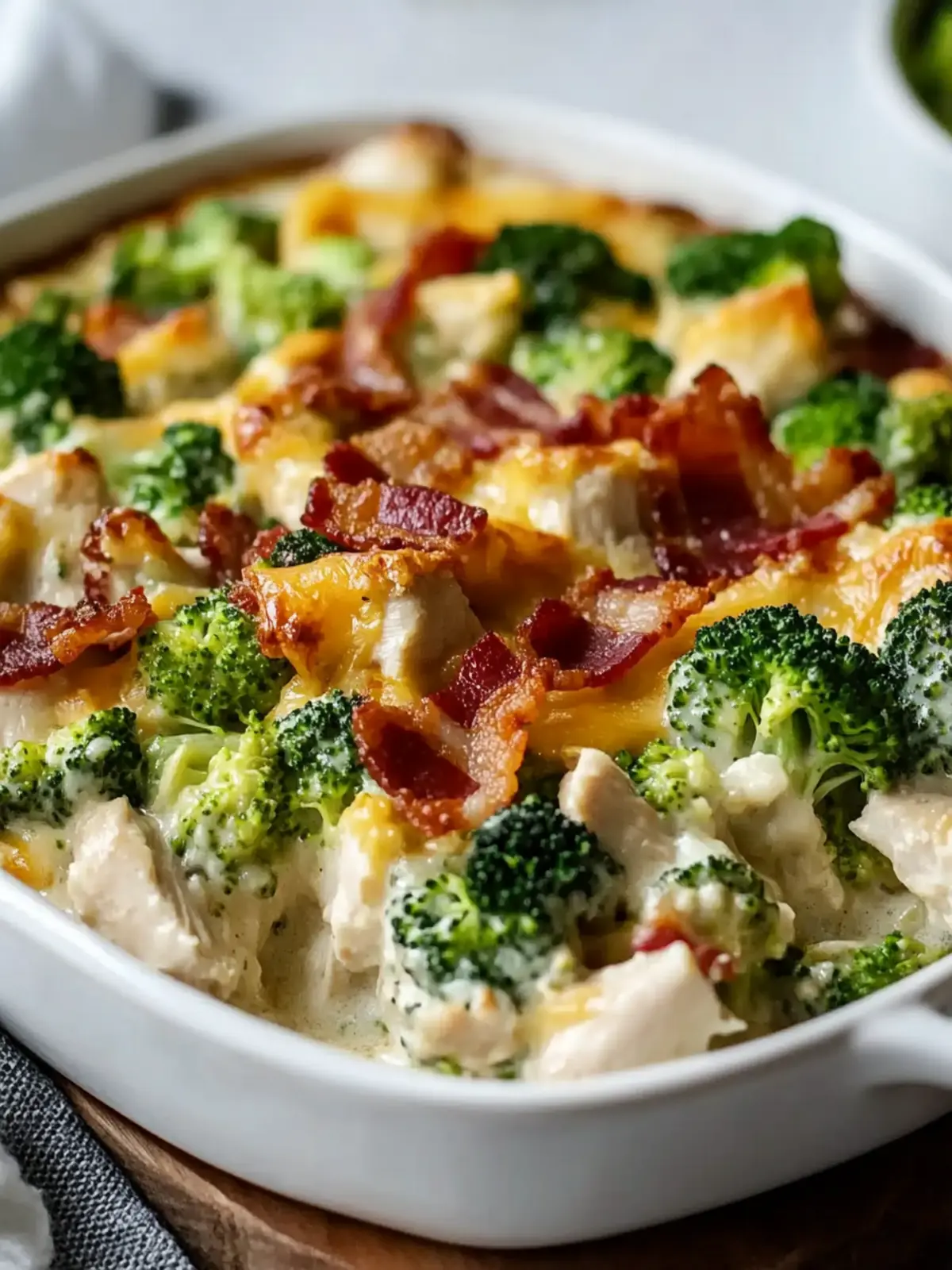 Creamy Chicken Casserole with Broccoli and Bacon Delight 4 Chicken Casserole with Broccoli and Bacon