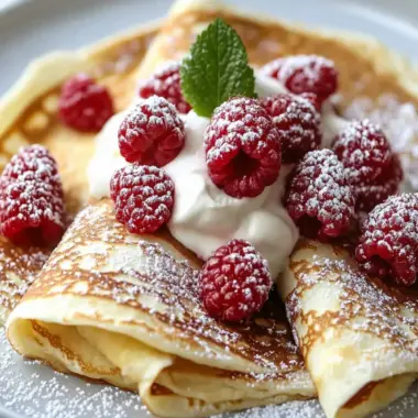 Savory Raspberry Vanilla Cream Crepes You Can't Resist 10 Raspberry Vanilla Cream Crepes