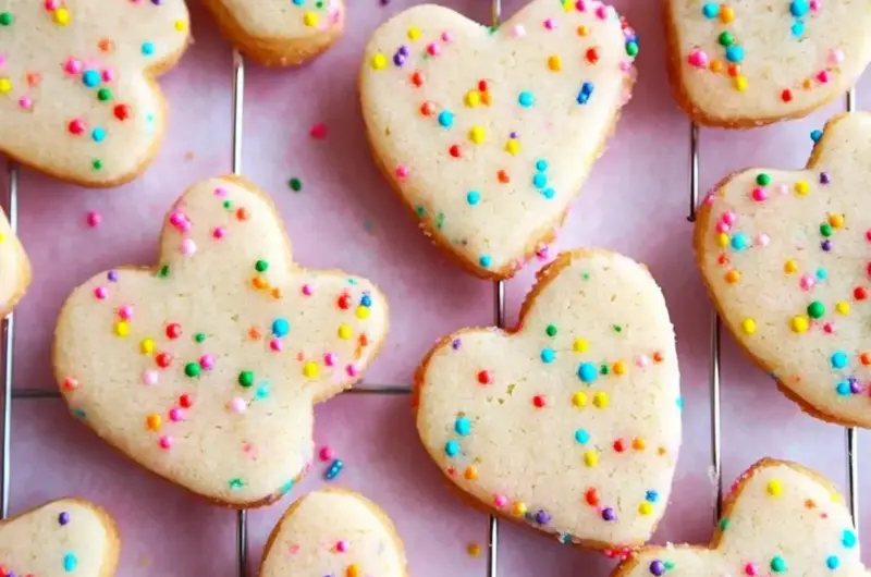 Funfetti Shortbread Cut-Out Cookies