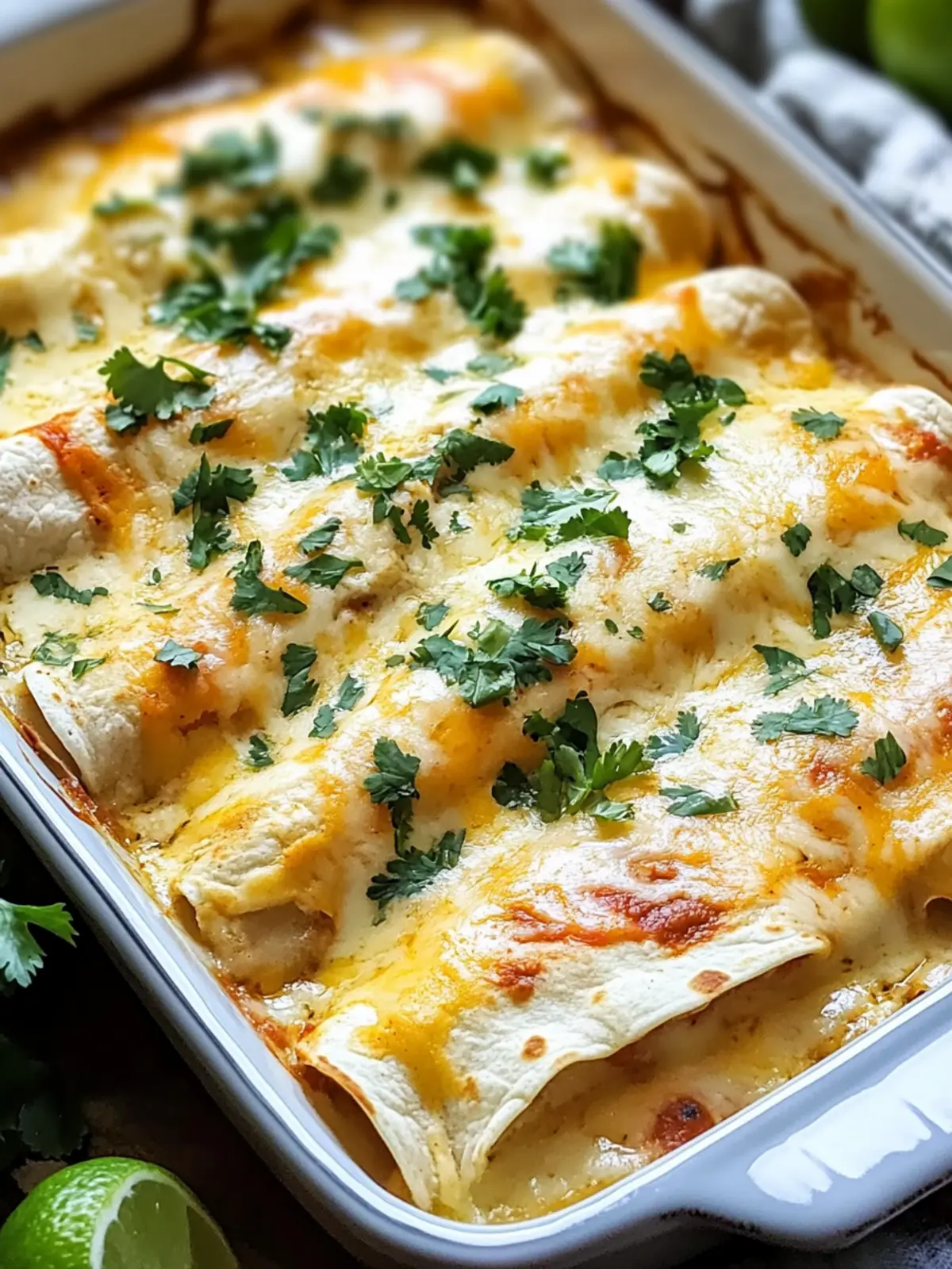 Savory White Chicken Enchiladas: A Comfort Food Delight 3 White Chicken Enchiladas