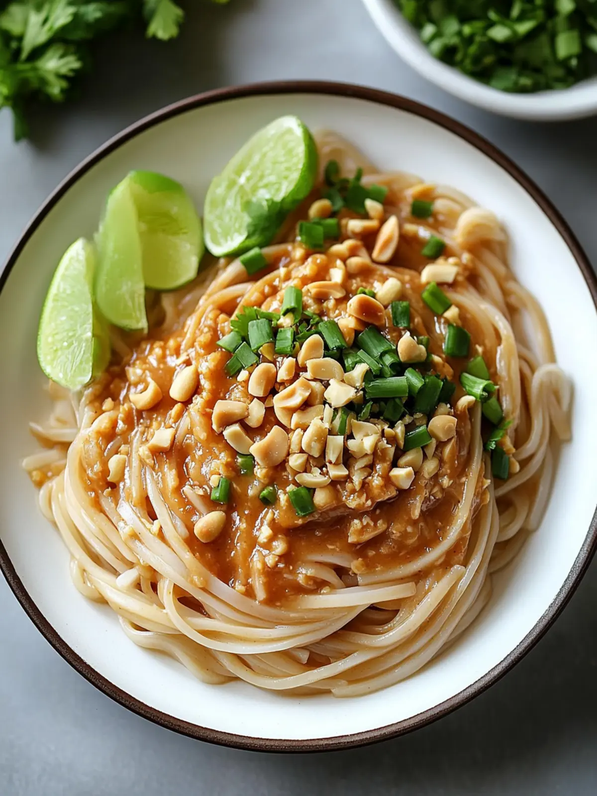 Peanut Sauce Rice Noodles: A Flavorful Comfort Dish 2 Peanut Sauce Rice Noodles