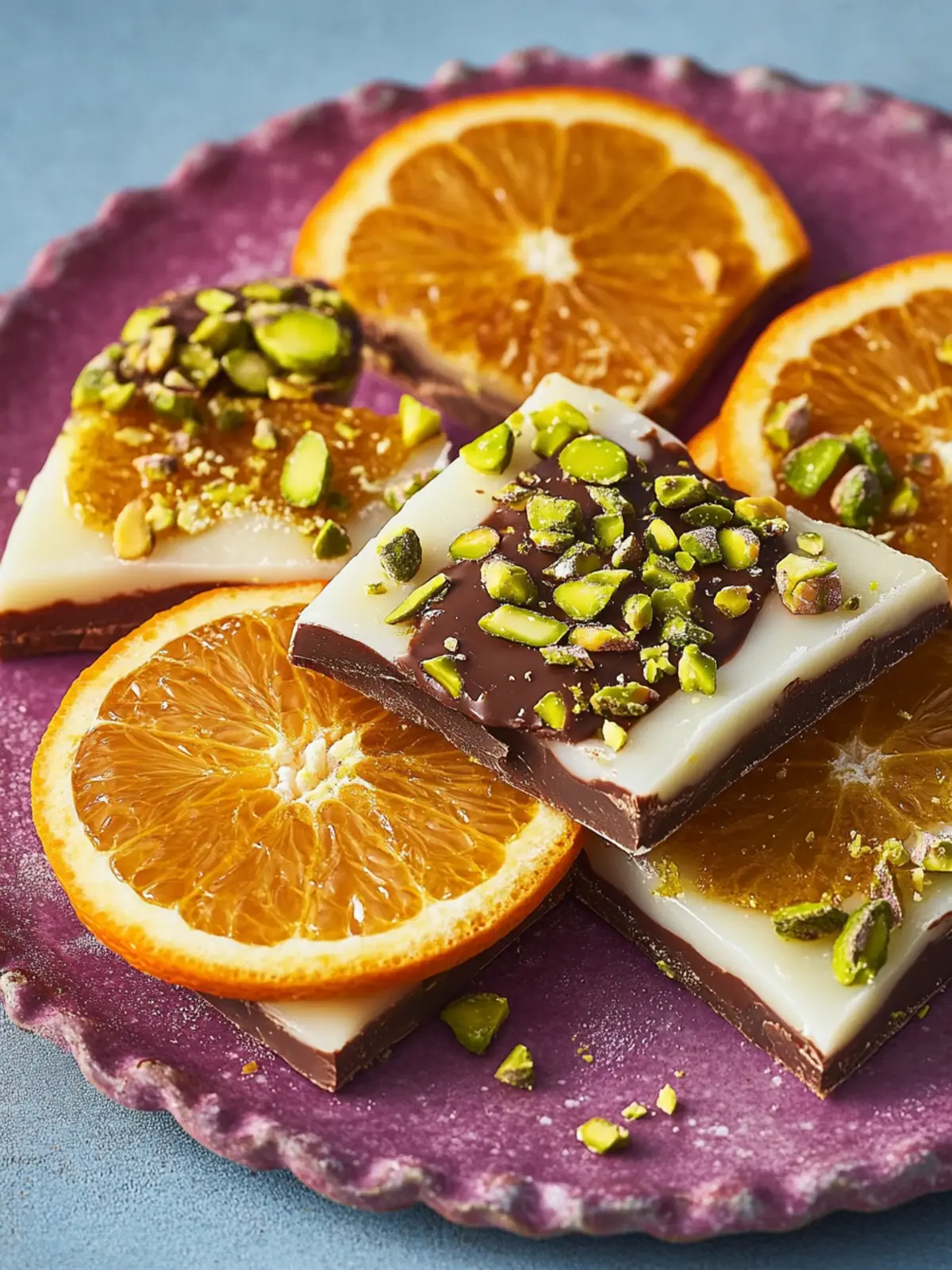 Chocolate-Pistachio Orange Slices for a Sweet Refreshing Treat 2 Chocolate–Pistachio Orange Slices
