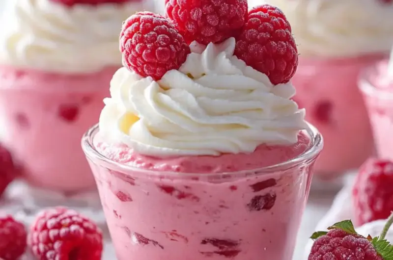Raspberry Cheesecake Mousse Cups