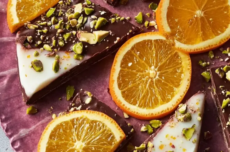 Chocolate–Pistachio Orange Slices
